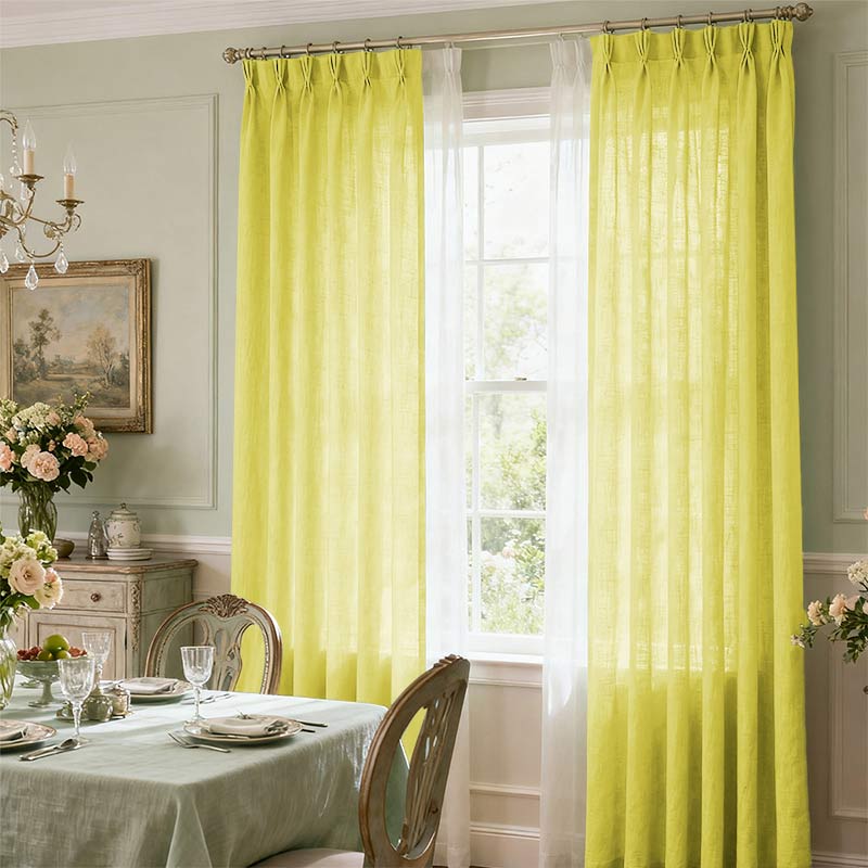 Curtainusa custom linen curtain  CU38-7
