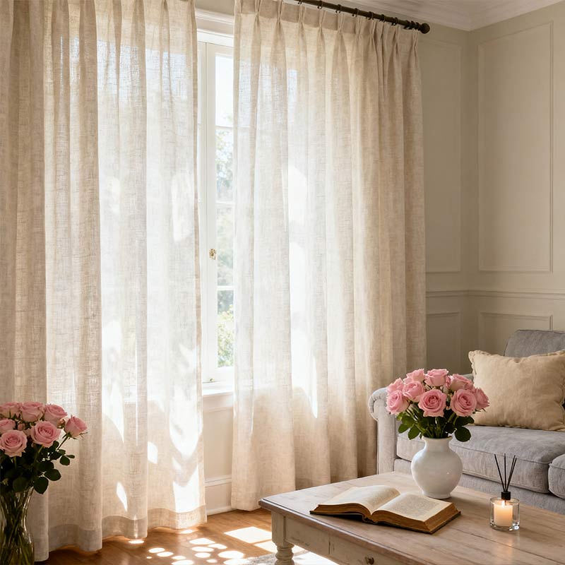 Curtainusa custom linen curtain  CU38-7