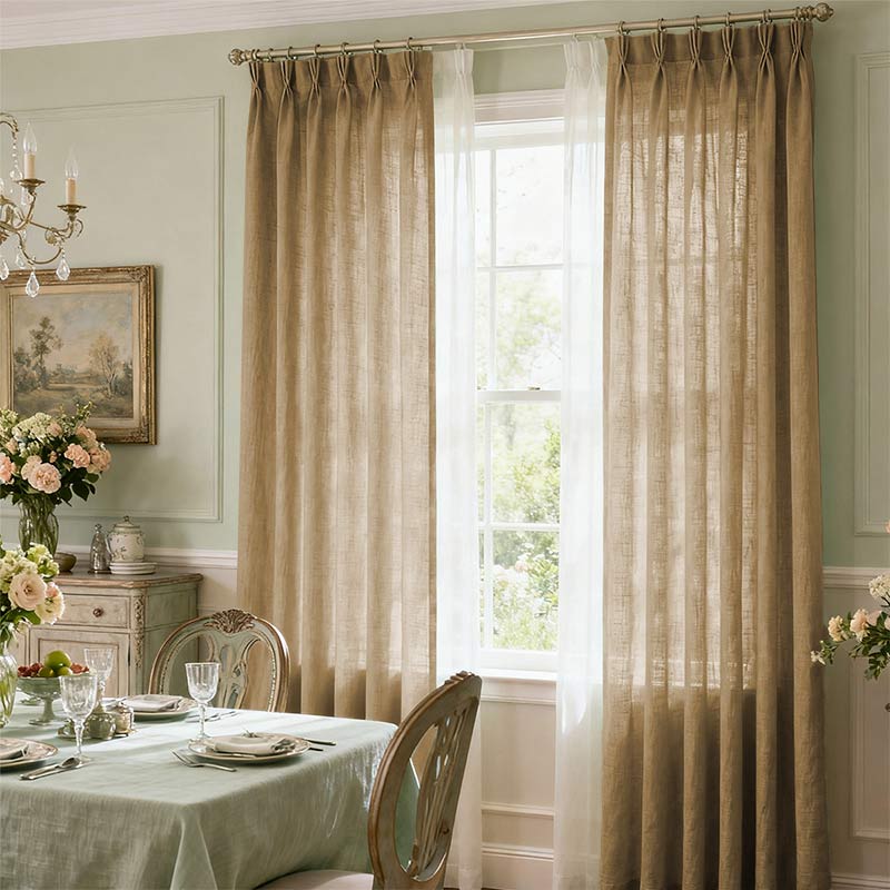 Curtainusa custom linen curtain  CU38-7