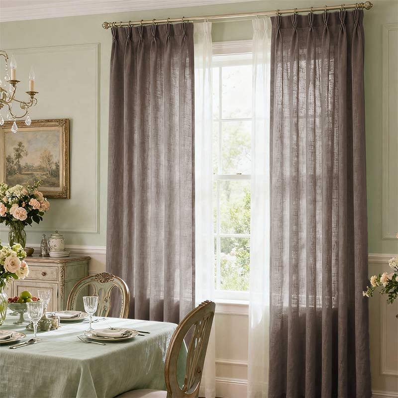 Curtainusa custom linen curtain  CU38-7