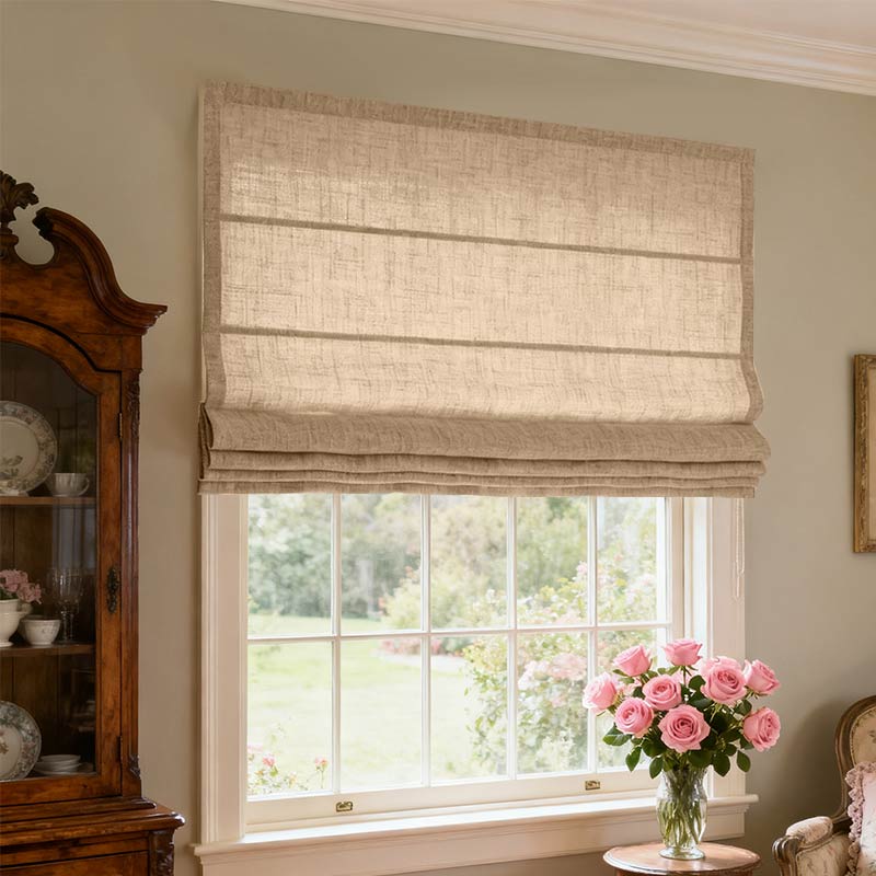 Curtainusa Customized Linen 100% Full Blackout Curtains Shades