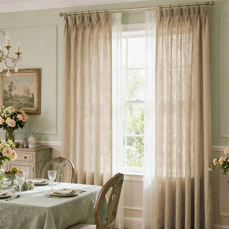 Curtainusa custom linen curtain  CU38-7