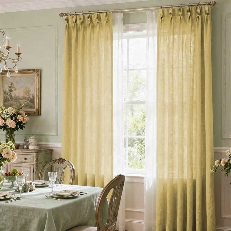 Curtainusa custom linen curtain  CU38-7