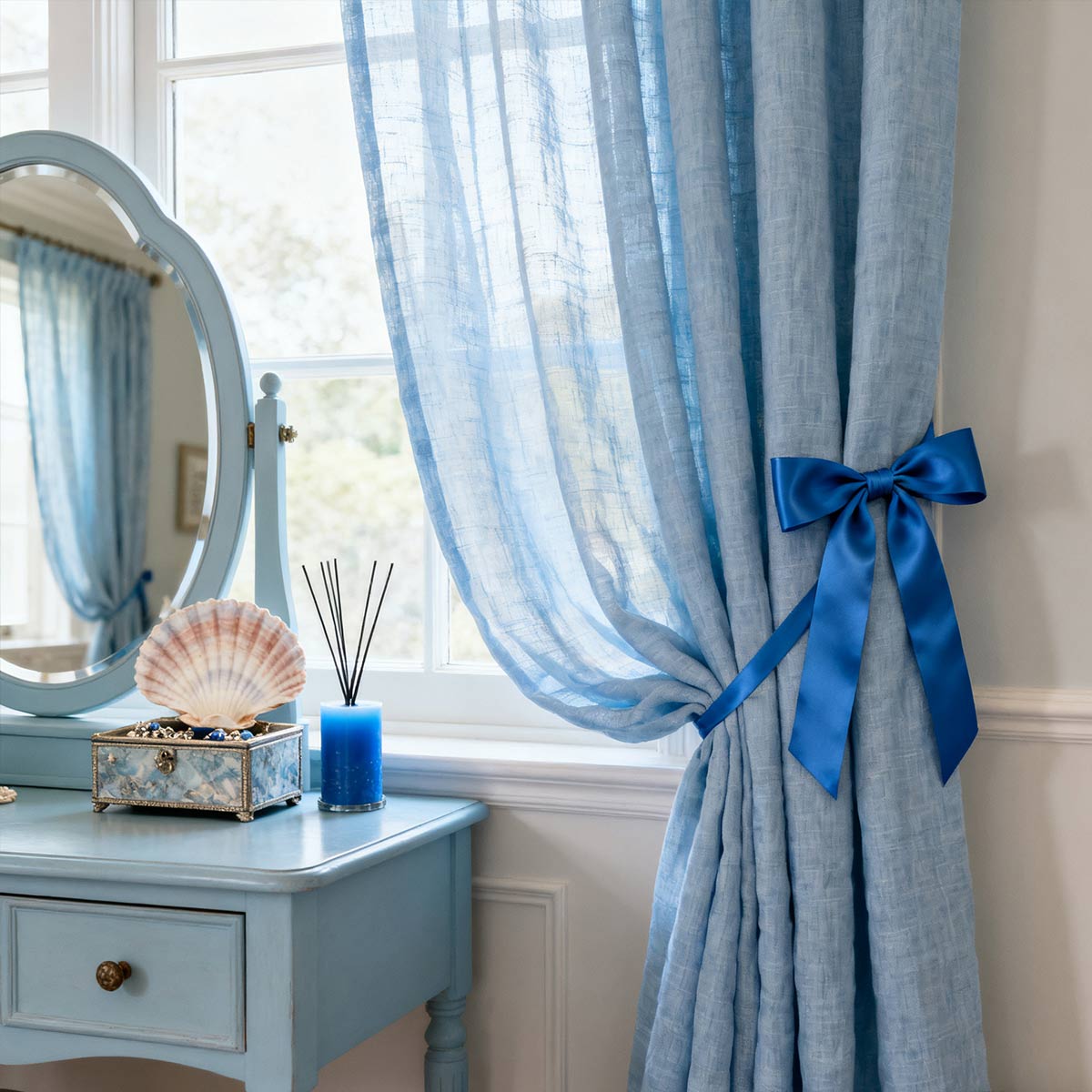 Curtainusa custom linen curtain  CU38-7