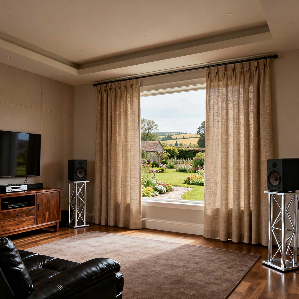 Curtainusa custom linen curtain  CU38-5
