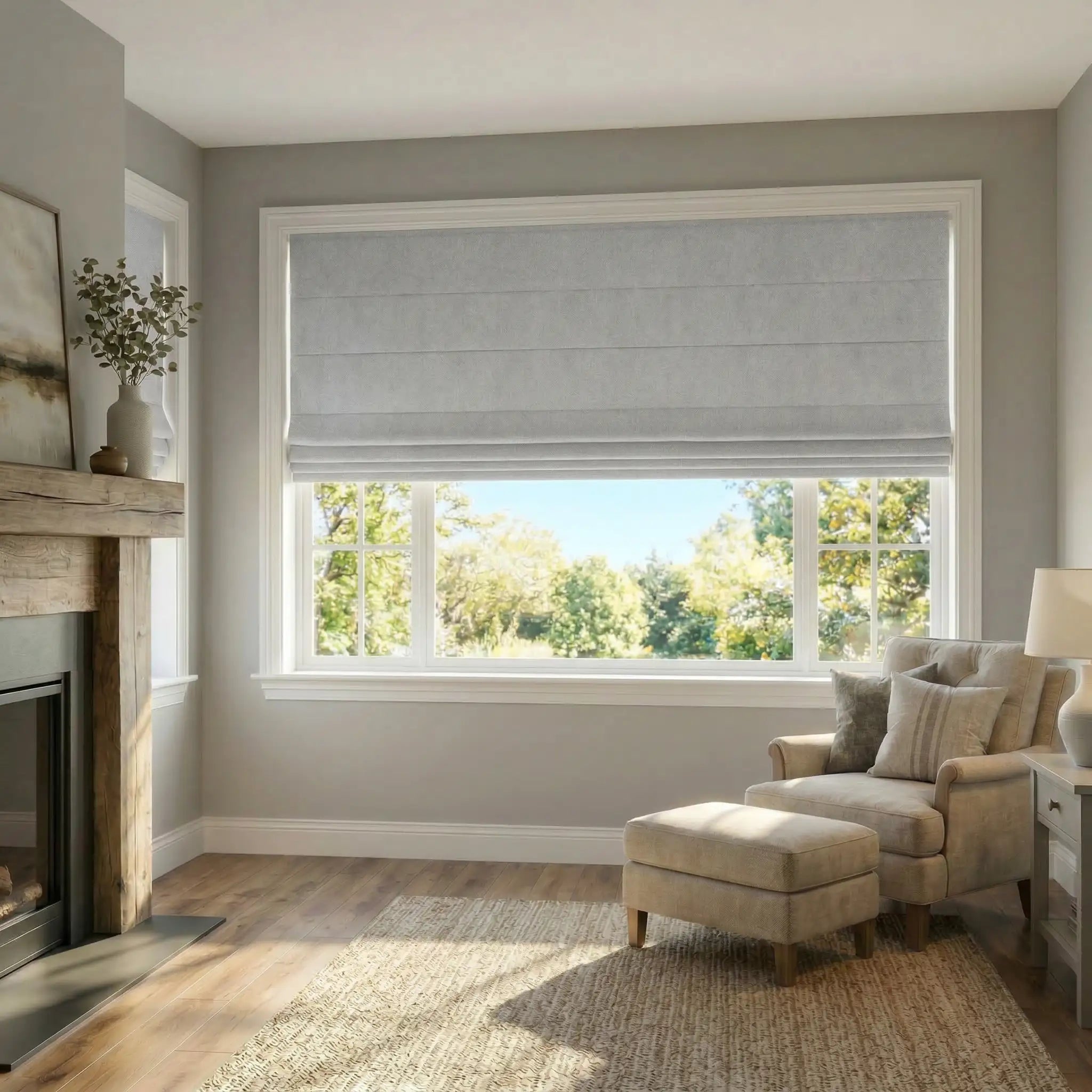 Custom Linen Curtains 100% Full Blackout Roman