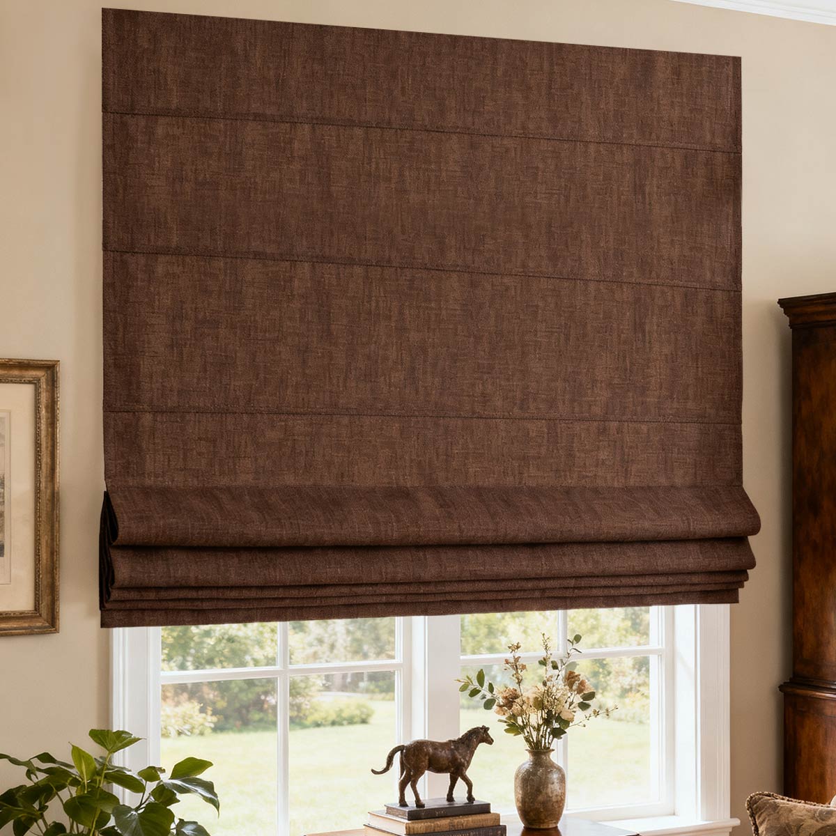 Curtainusa Customized Linen 100% Full Blackout Curtains Shades
