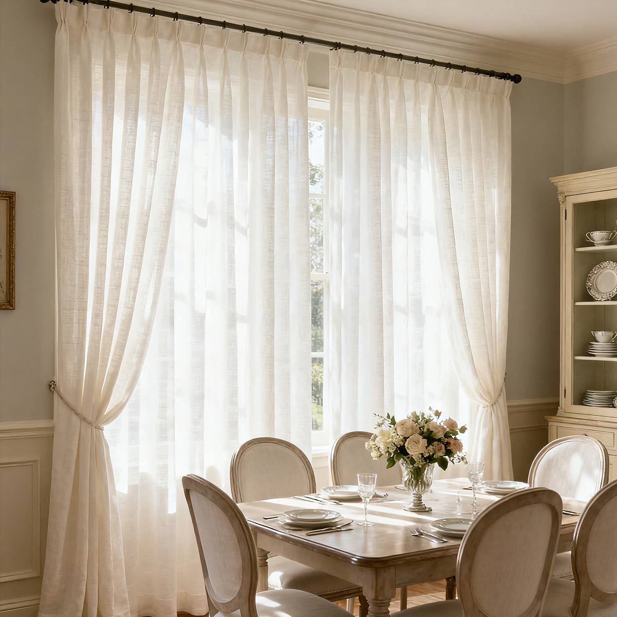 Curtainusa custom linen curtain  CU38-7
