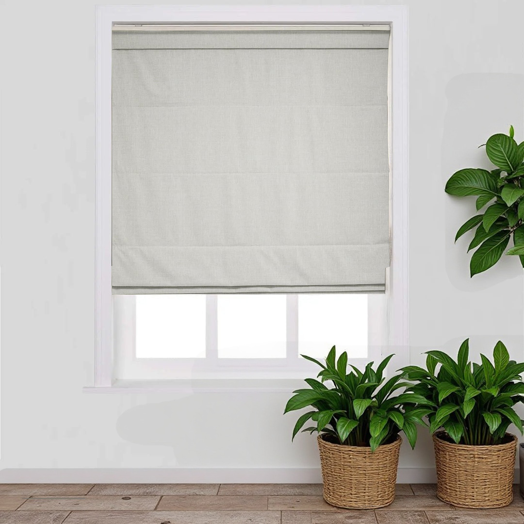 Linen Blend Roman Shade Cordless