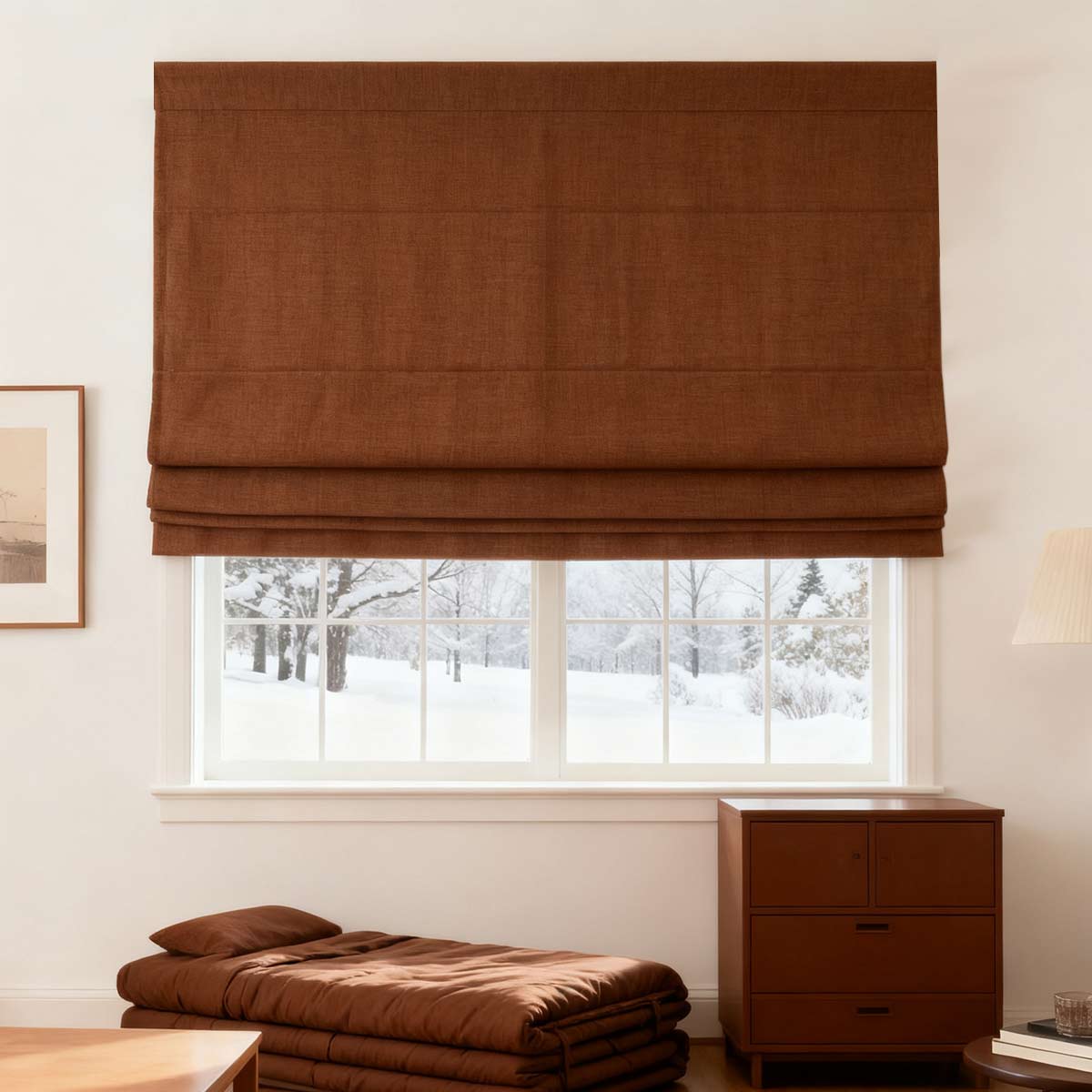 Curtainusa Customized Linen 100% Full Blackout Curtains Shades