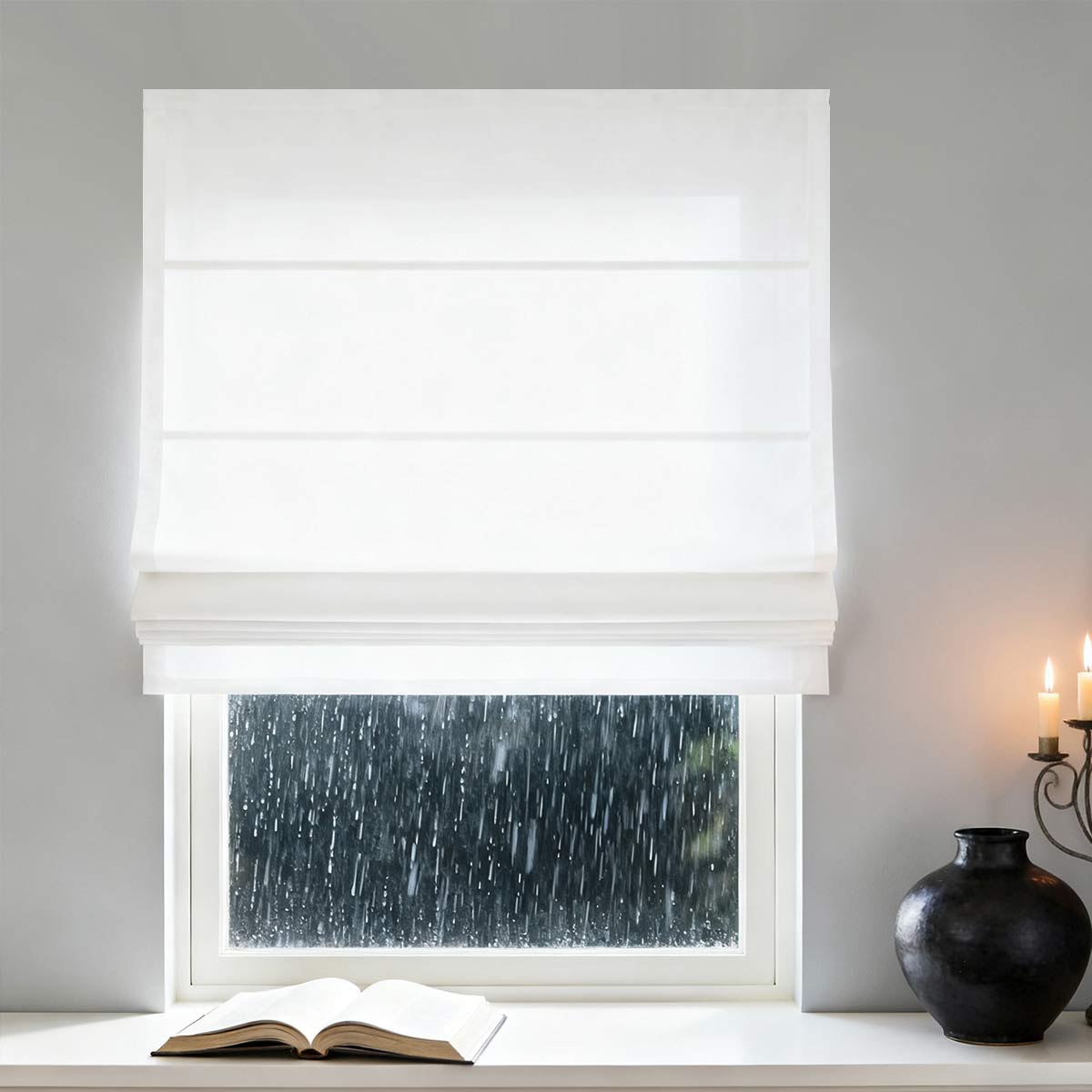 Curtainusa Customized Linen 100% Full Blackout Curtains Shades