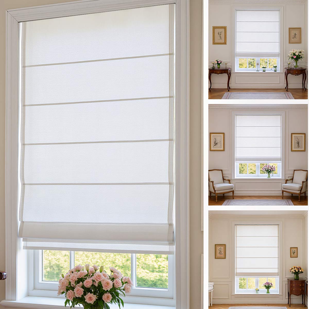 Curtainusa Customized Linen 100% Full Blackout Curtains Shades