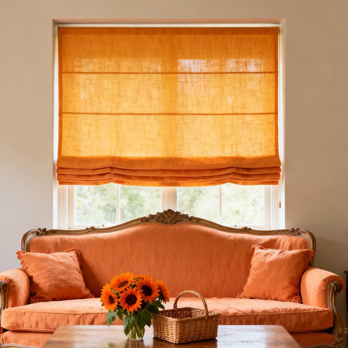 Curtainusa Customized Linen 100% Full Blackout Curtains Shades