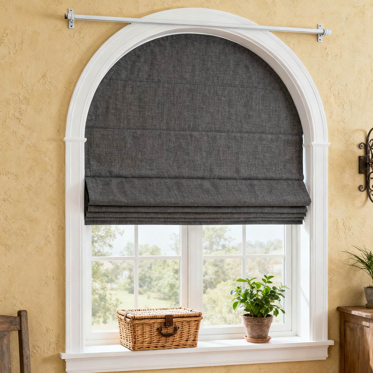 Curtainusa Customized Linen 100% Full Blackout Curtains Shades