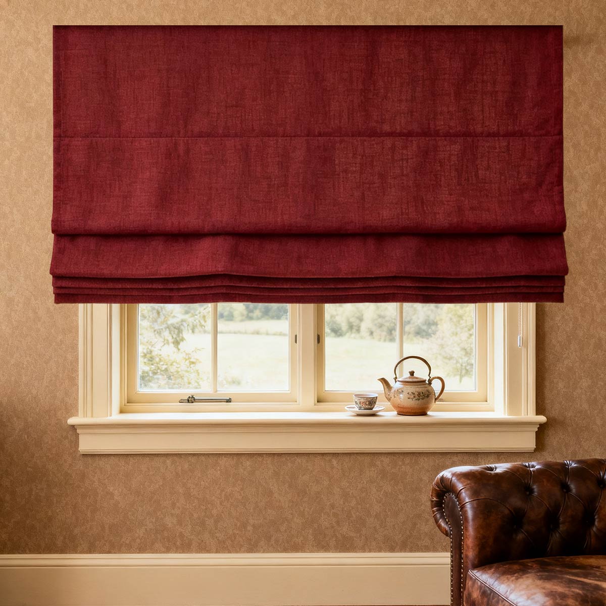 Curtainusa Customized Linen 100% Full Blackout Curtains Shades