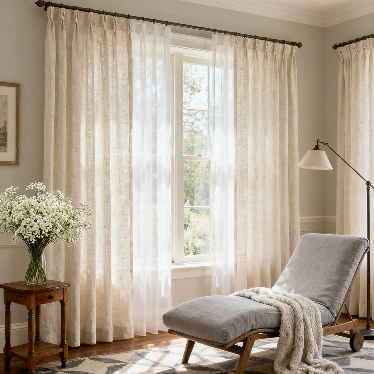Curtainusa custom linen curtain  CU38-7