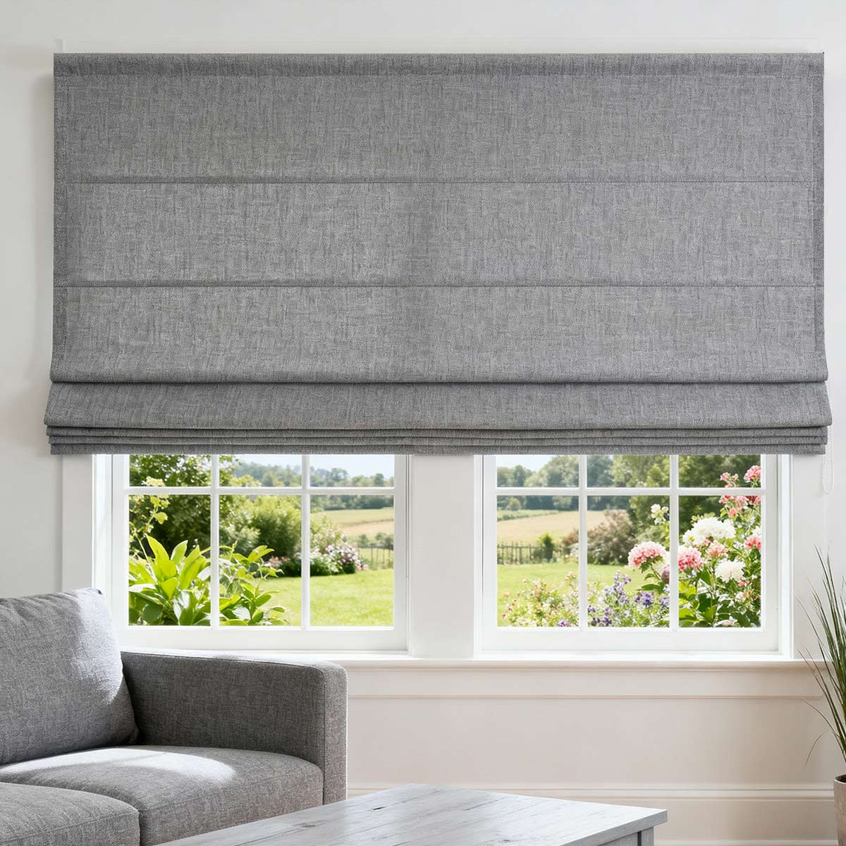 Curtainusa Customized Linen 100% Full Blackout Curtains Shades