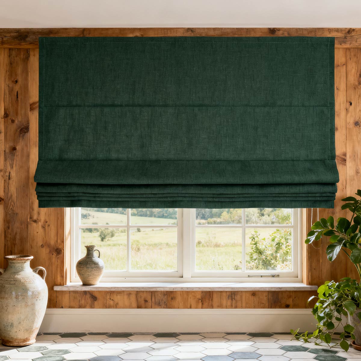 Curtainusa Customized Linen 100% Full Blackout Curtains Shades