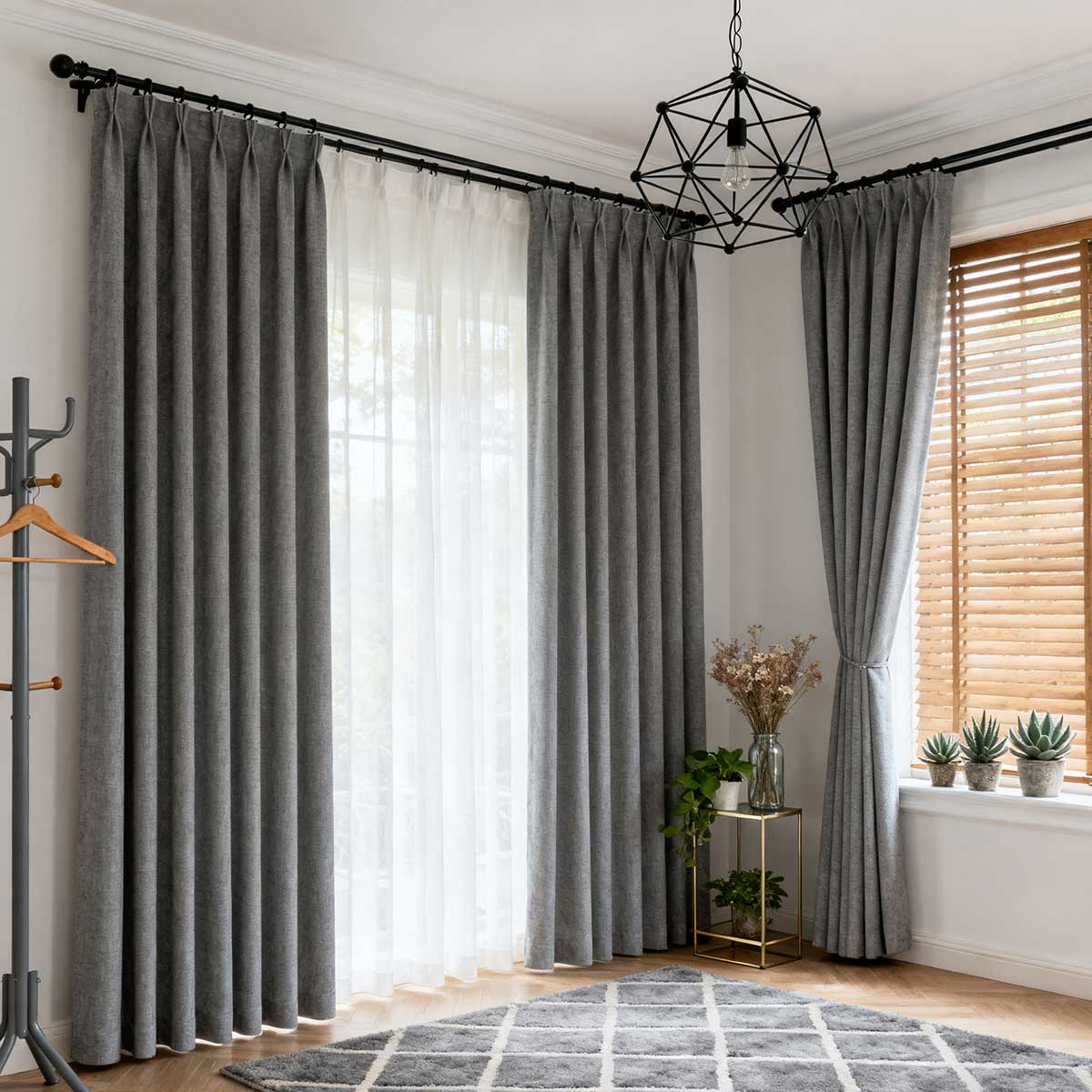 Curtainusa Custom Linen Blackout Drapery Elegant Light Control