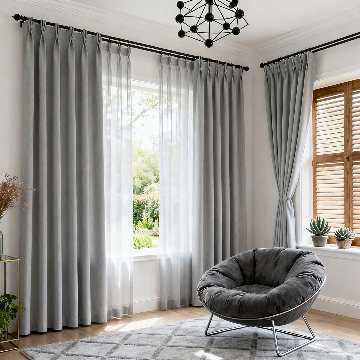 Curtainusa Custom Linen Blackout Drapery Elegant Light Control