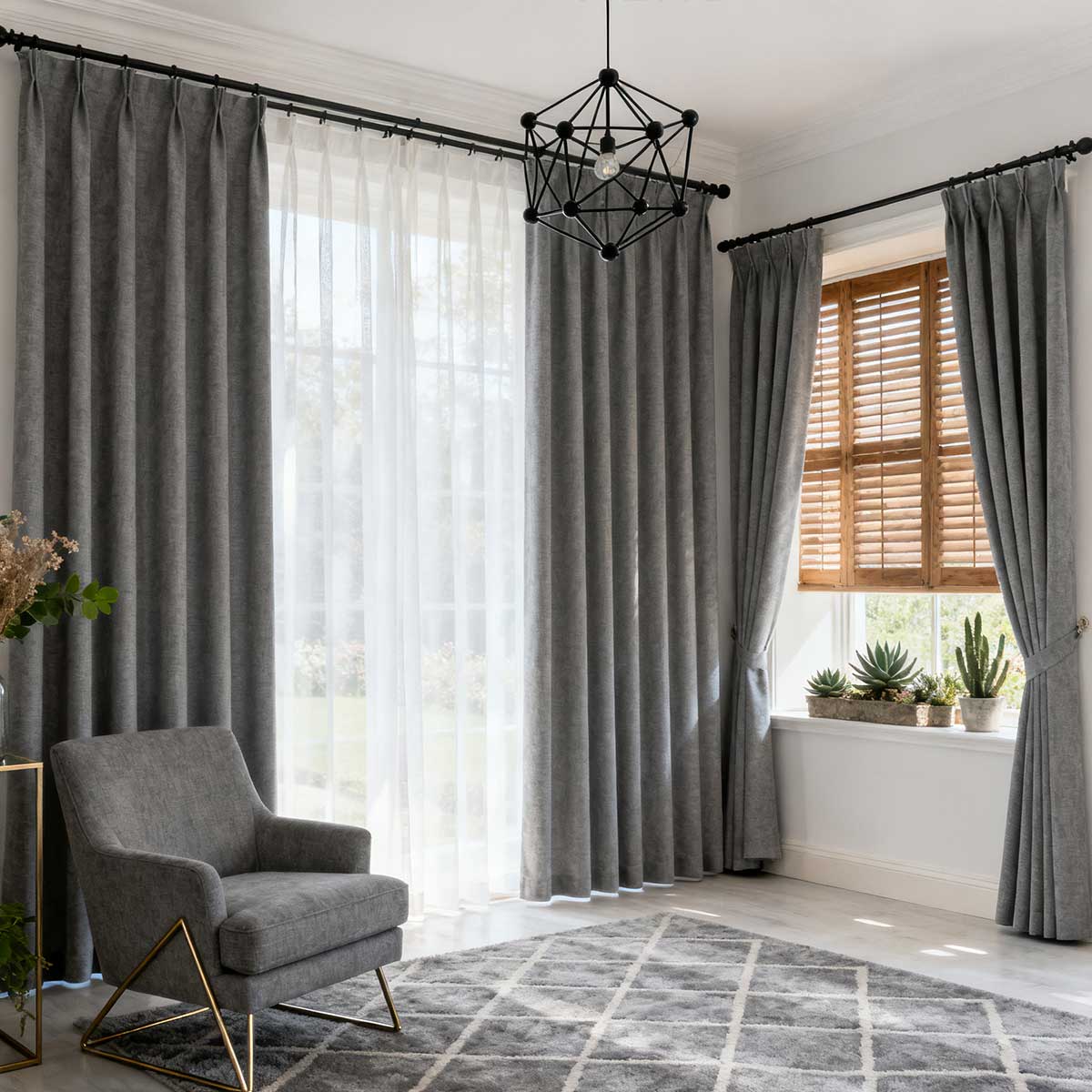 Curtainusa Custom Linen Blackout Drapery Elegant Light Control