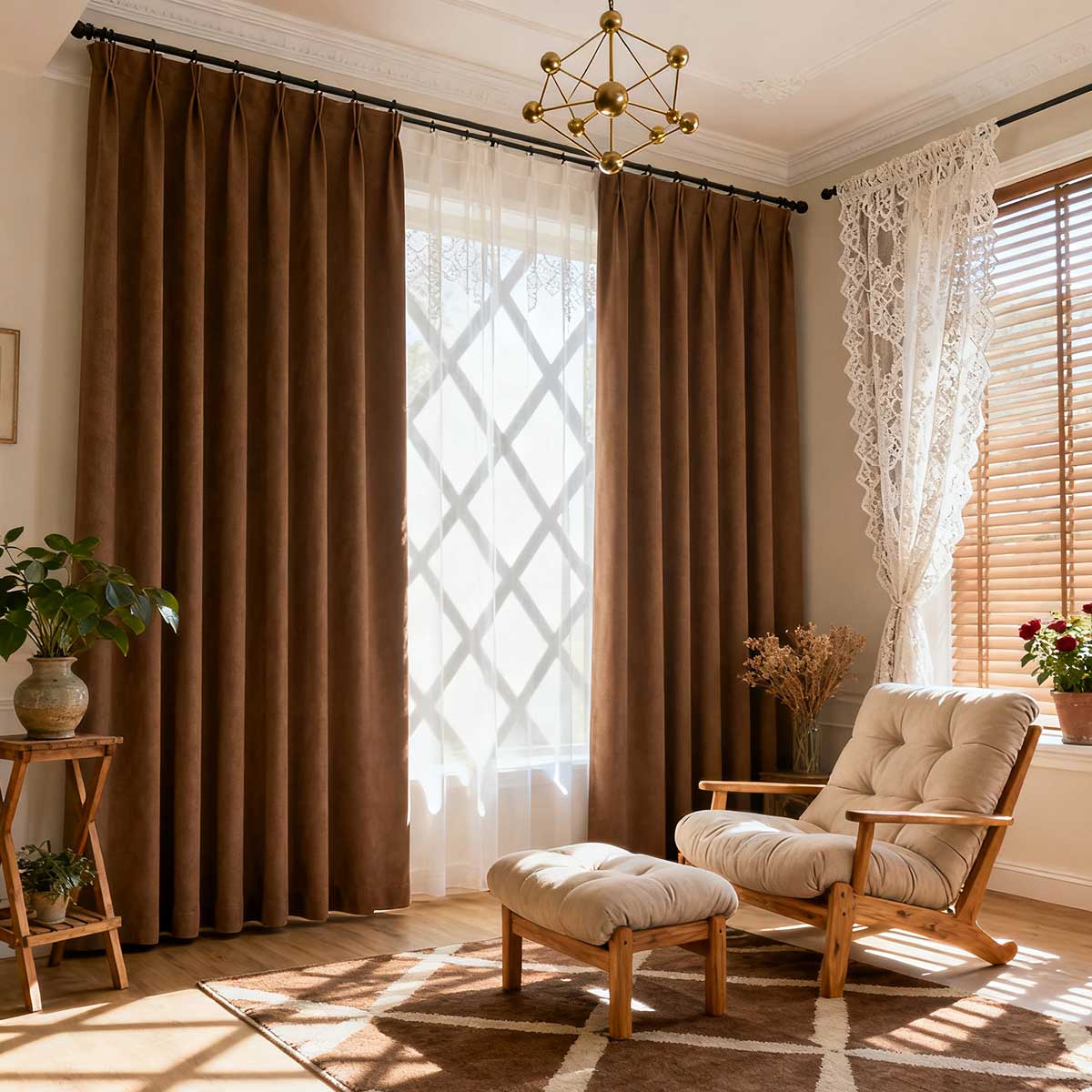 Curtainusa Custom Linen Blackout Drapery Natural Texture