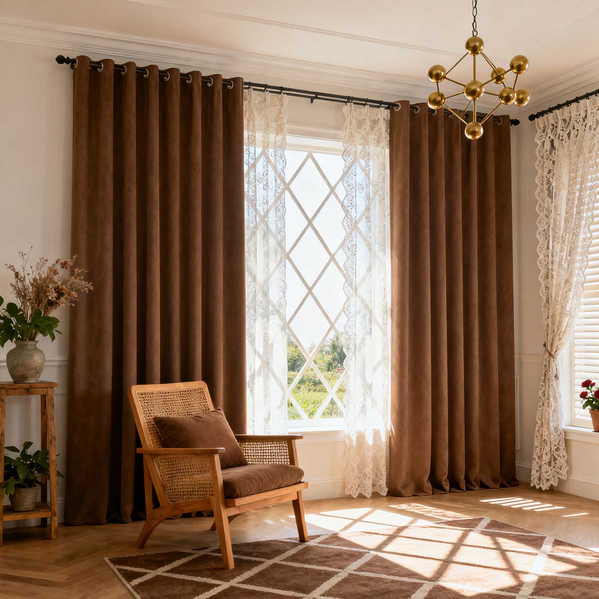 Curtainusa Custom Linen Blackout Drapery Natural Texture