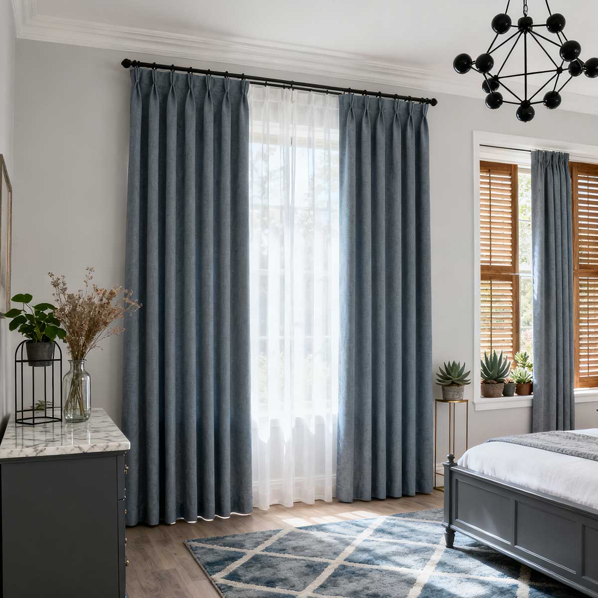 Curtainusa Custom Linen Blackout Drapery Natural Texture