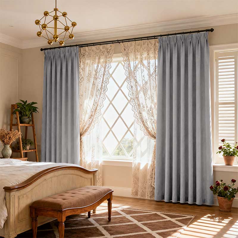 Curtainusa Custom Linen Blackout Drapery Natural Texture