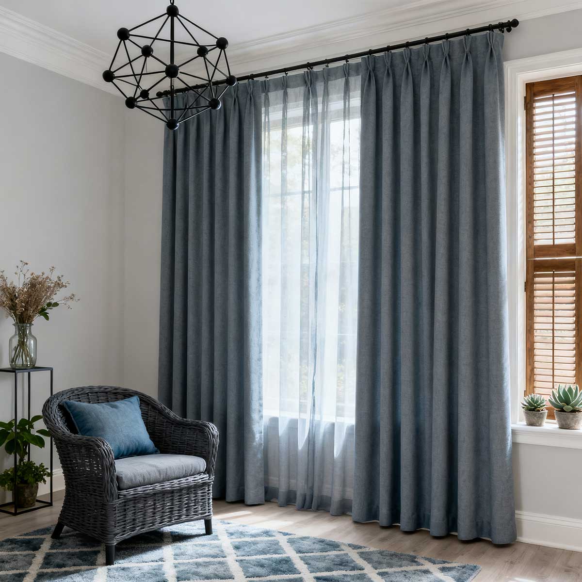 Curtainusa Custom Linen Blackout Drapery Natural Texture