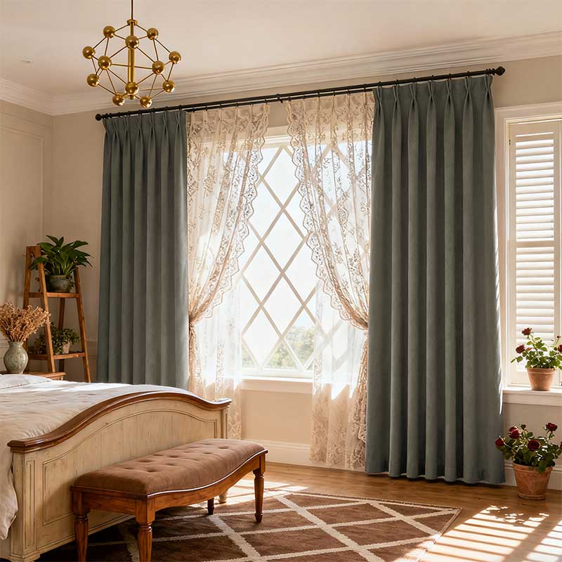 Curtainusa Custom Linen Blackout Drapery Natural Texture