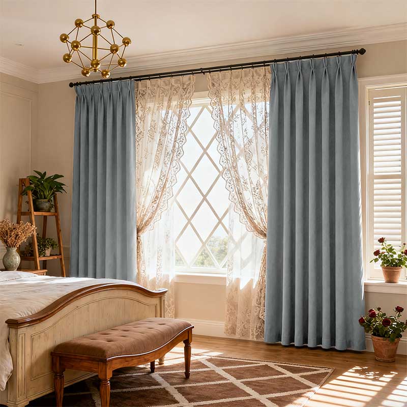 Curtainusa Custom Linen Blackout Drapery Natural Texture