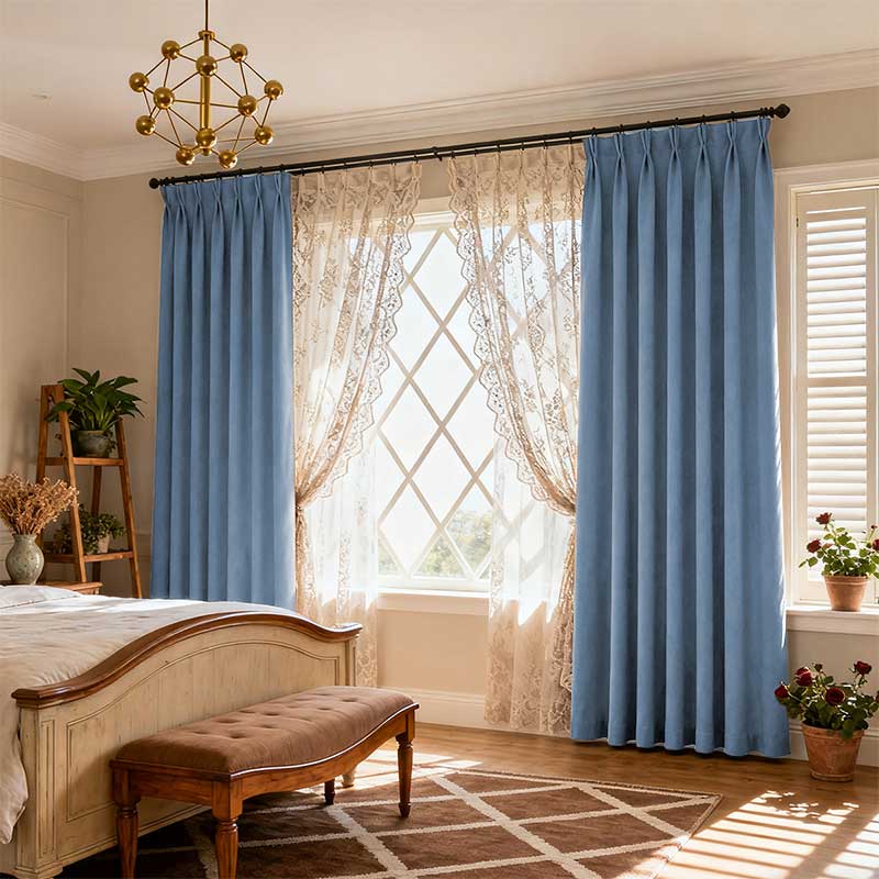 Curtainusa Custom Linen Blackout Drapery Natural Texture