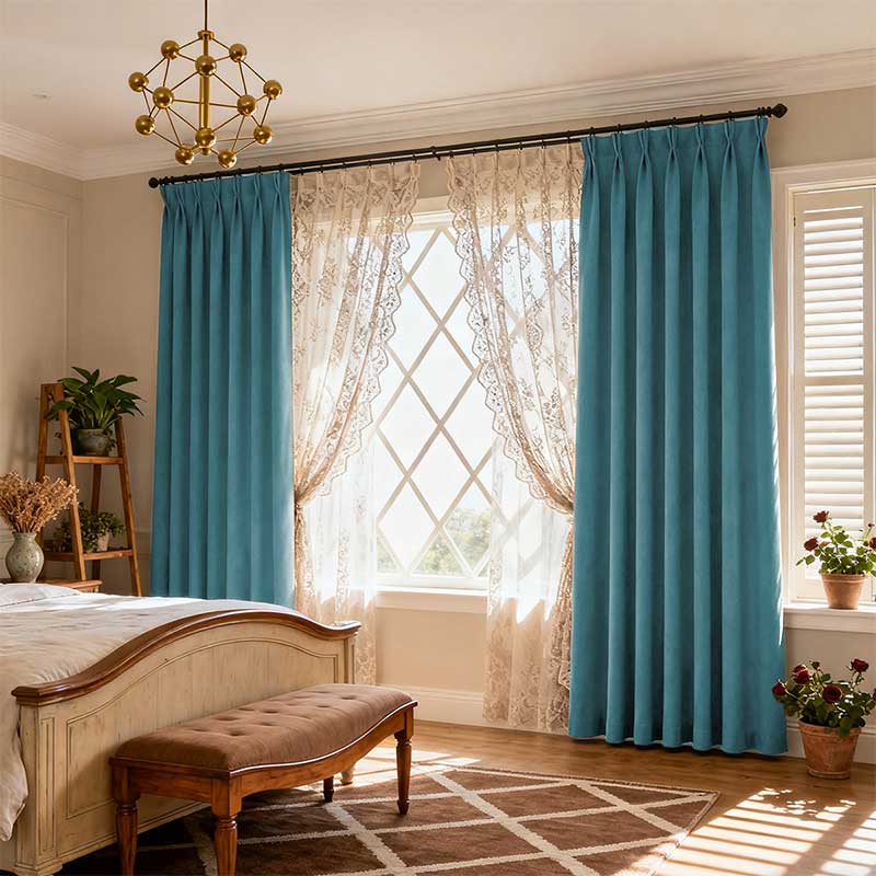Curtainusa Custom Linen Blackout Drapery Natural Texture