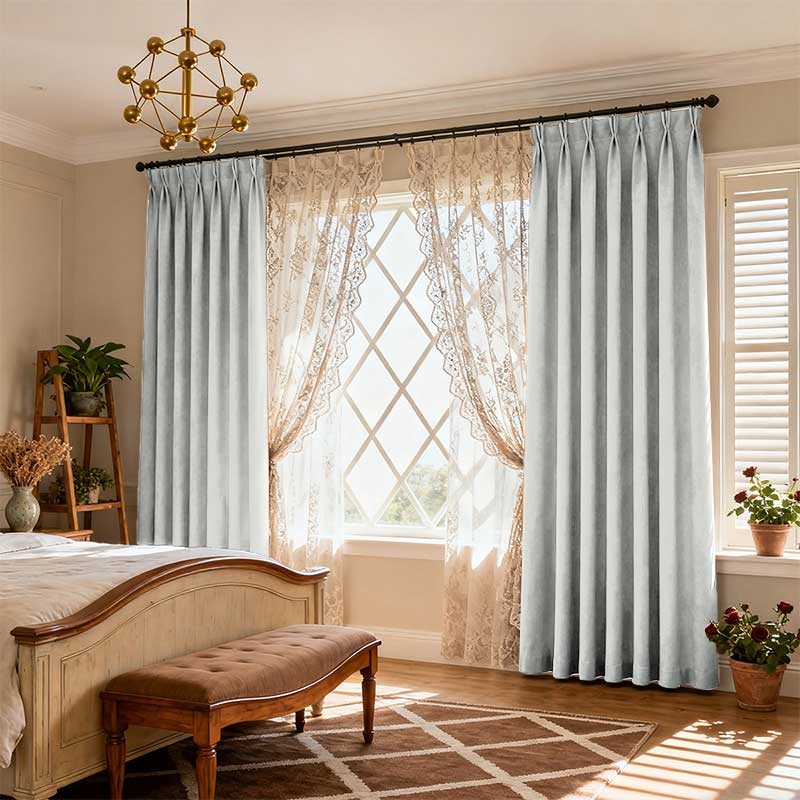 Curtainusa Custom Linen Blackout Drapery Natural Texture