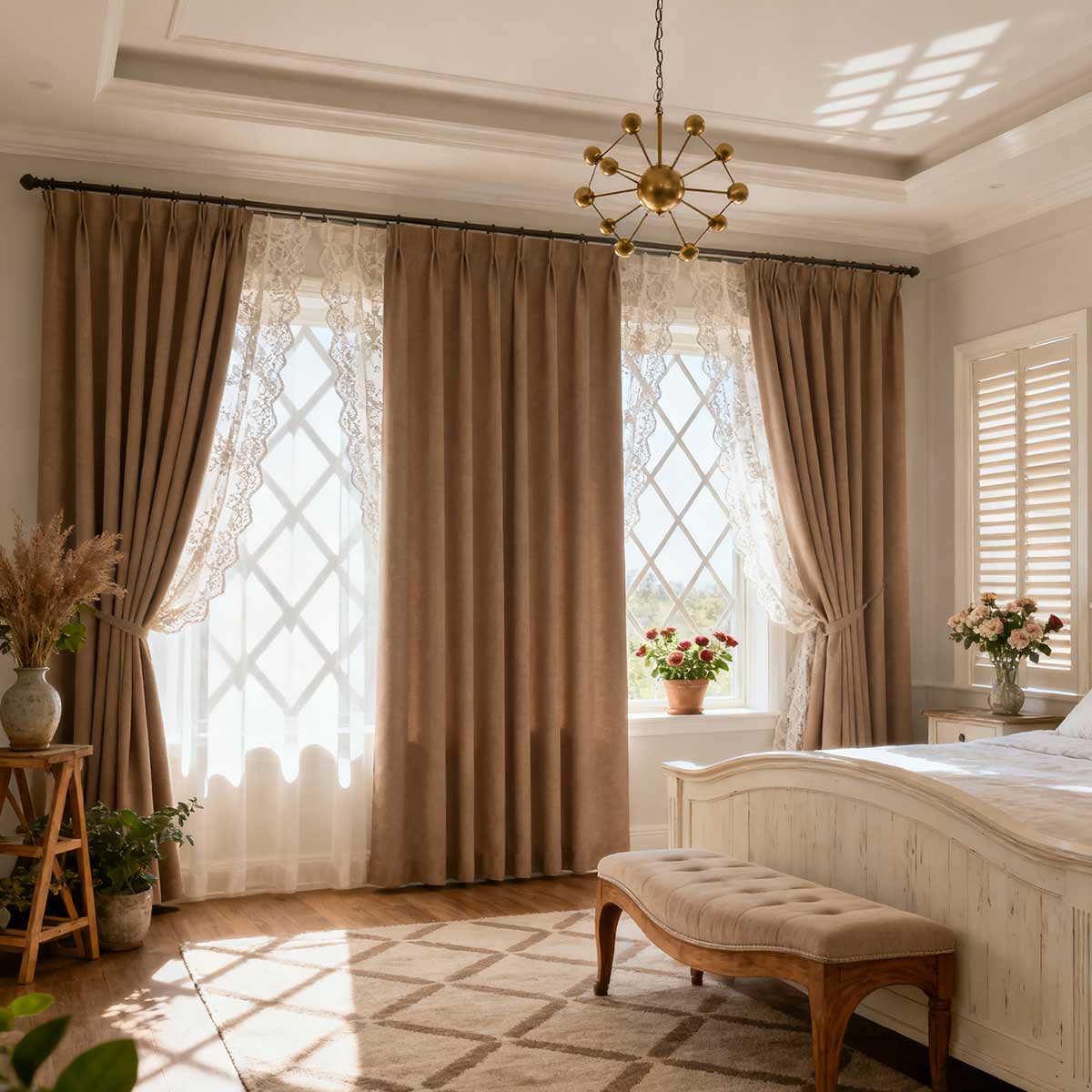 Curtainusa Custom Linen Blackout Drapery Privacy Balance