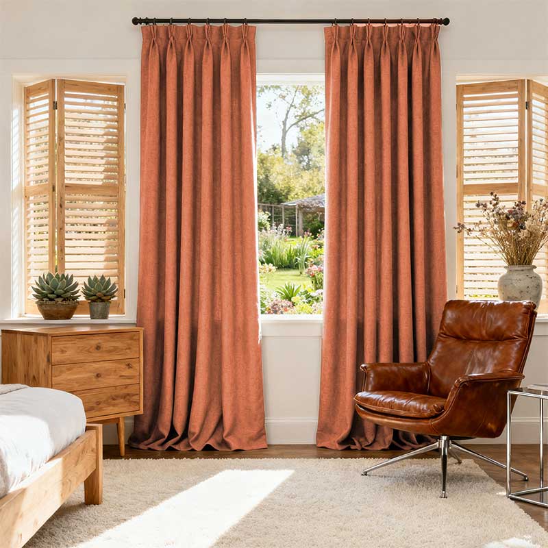 Curtainusa Custom Linen Blackout Drapery Privacy Balance