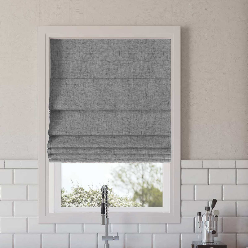 Curtainusa Custom Linen Curtains 100% Full Blackout Roman