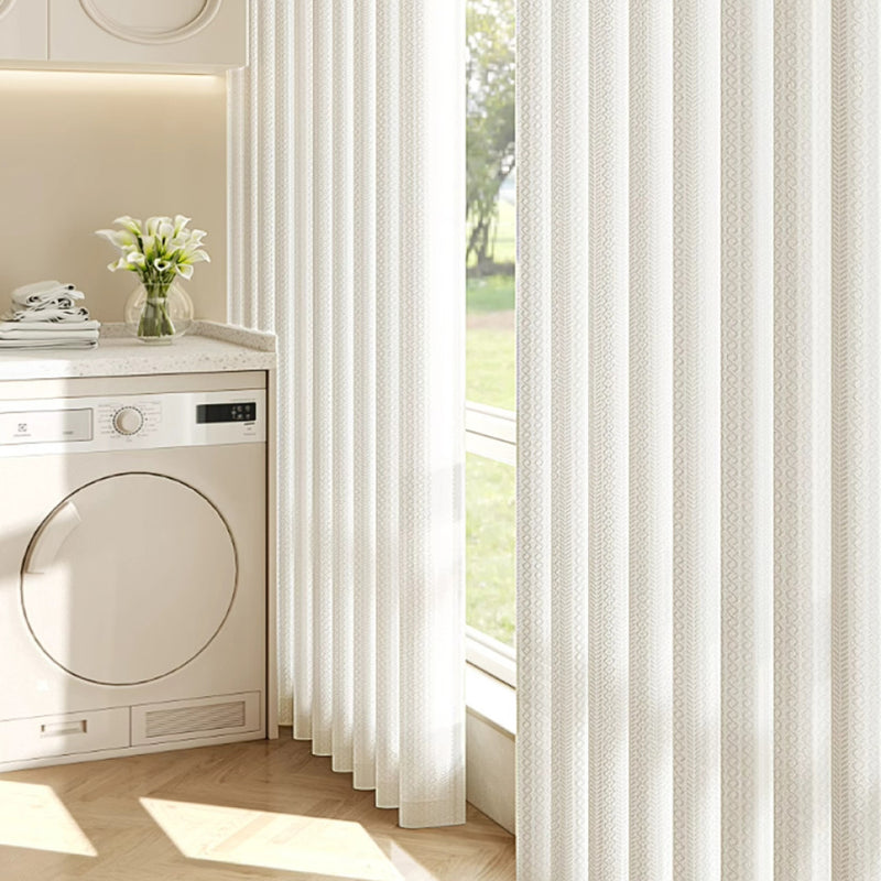 Curtainusa Custom Linen Semi-Opaque Sun Filtering Blinds Solar Shades Drapery