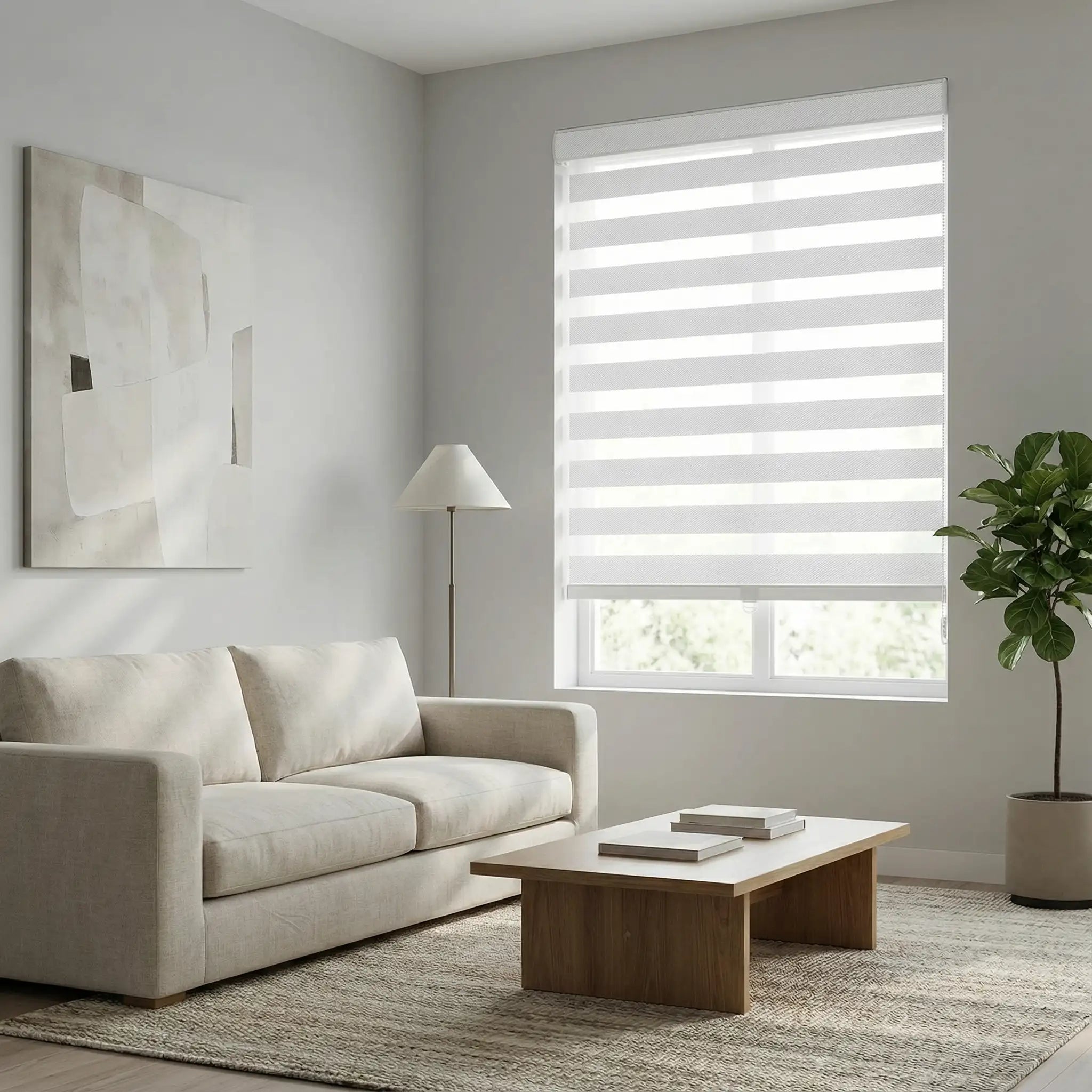 Custom Zebra Window Shades – Modern Dual Layer Blinds for Privacy and Light Filtering