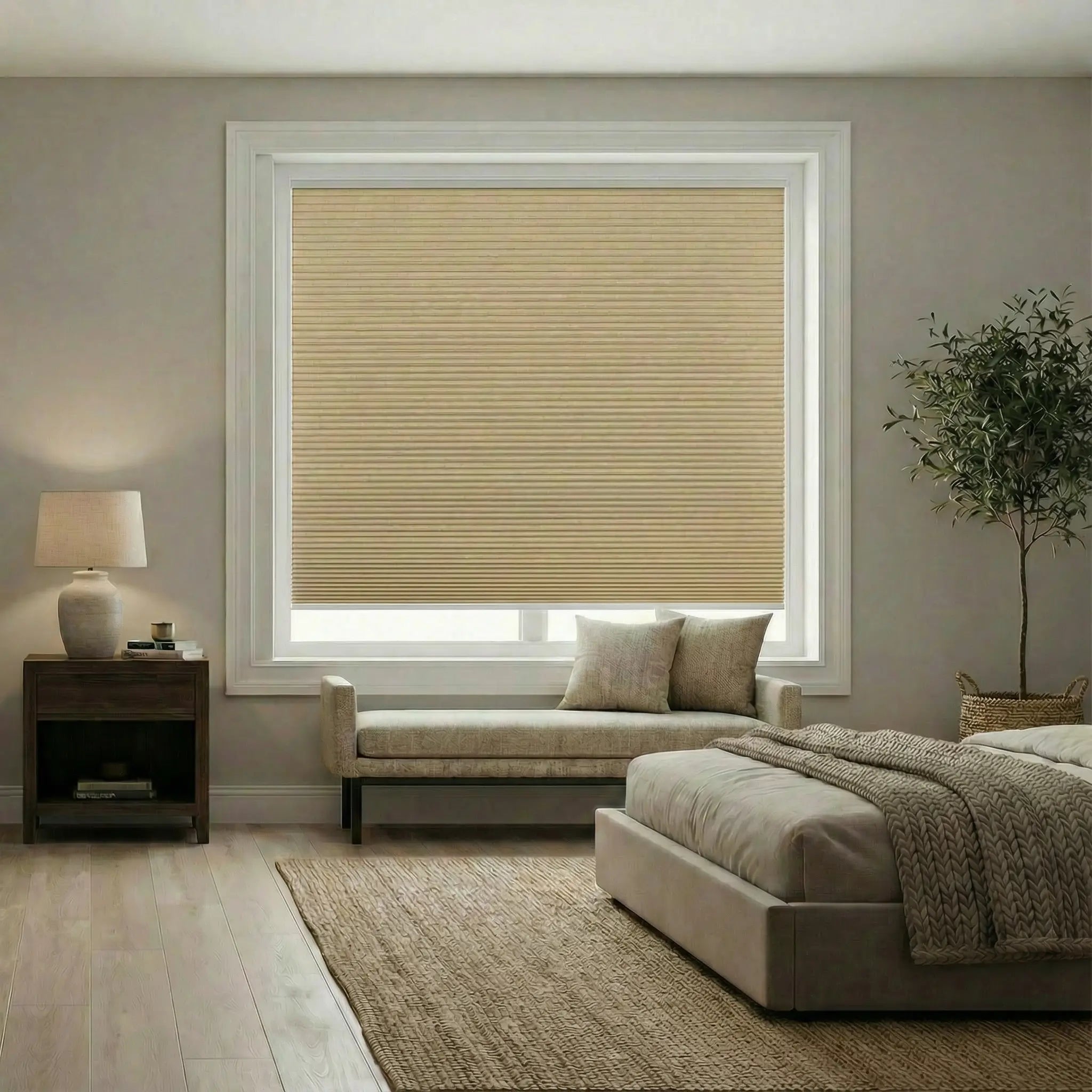 Custom 100% blackout Cellular Shades Made to Measure – Energy Efficient Honeycomb Window Treatments