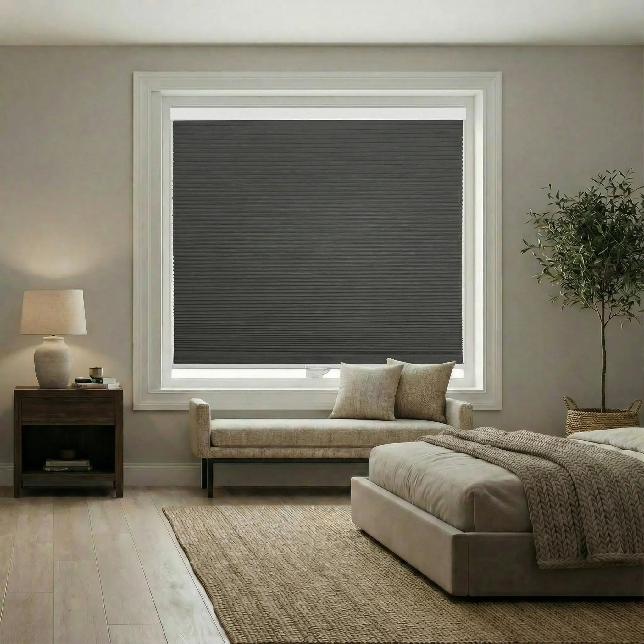 Custom 100% blackout Cellular Shades Made to Measure – Energy Efficient Honeycomb Window Treatments