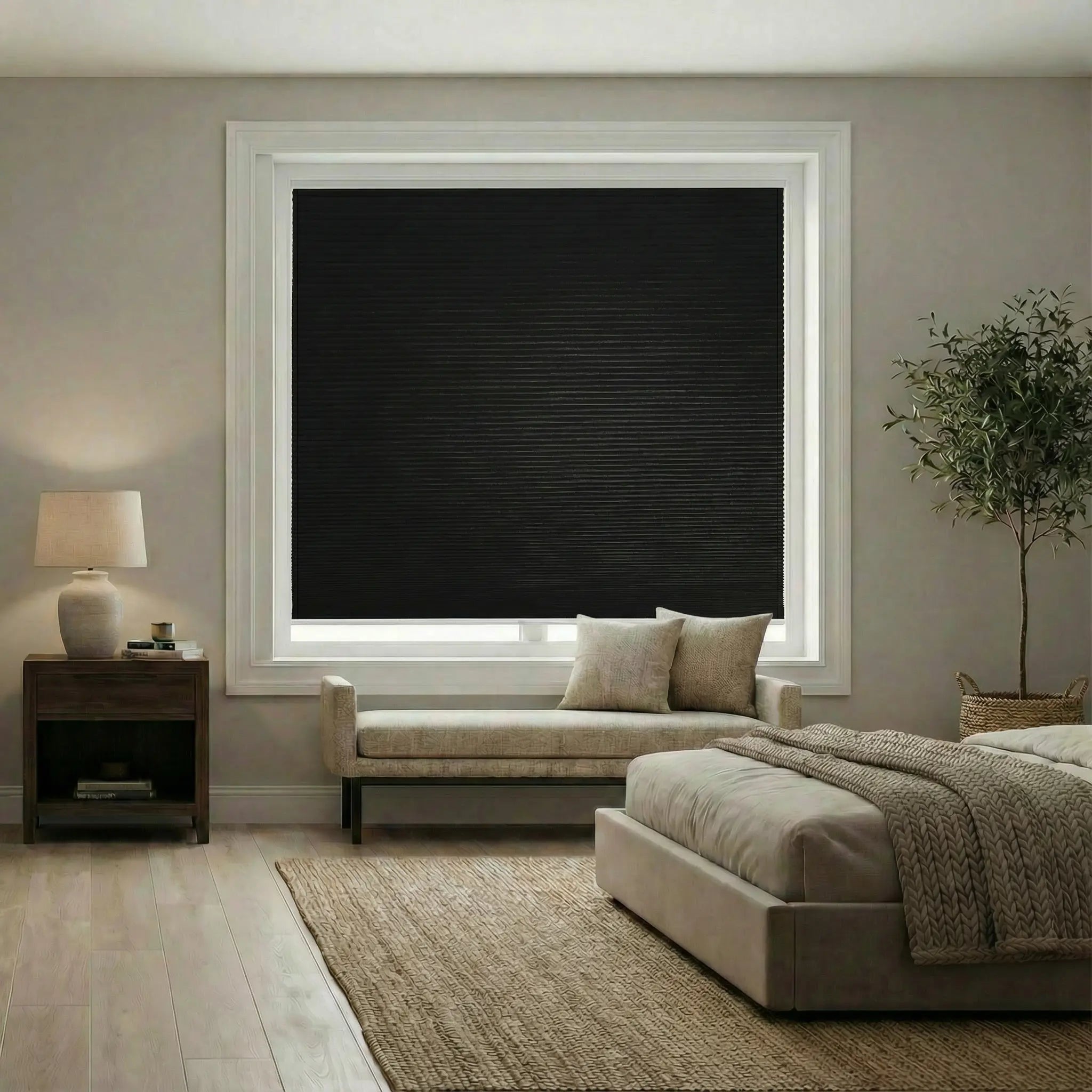 Custom 100% blackout Cellular Shades Made to Measure – Energy Efficient Honeycomb Window Treatments