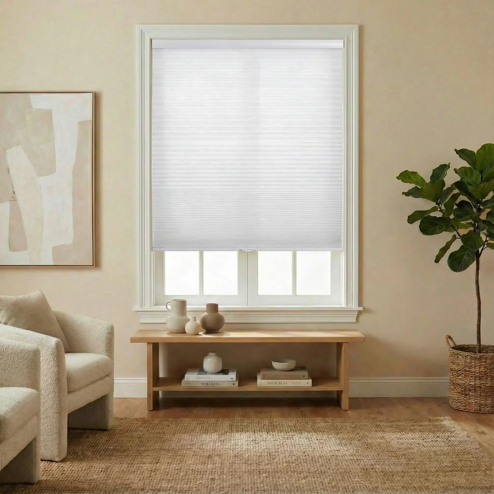 Custom 50% blackout Cellular Window Shades – Stylish Honeycomb Blinds with Privacy and Light Control