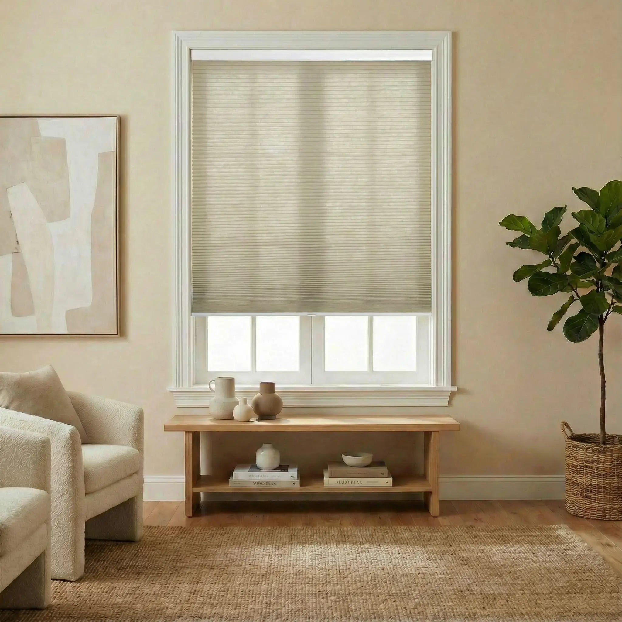 Custom 50% blackout Cellular Window Shades – Stylish Honeycomb Blinds with Privacy and Light Control